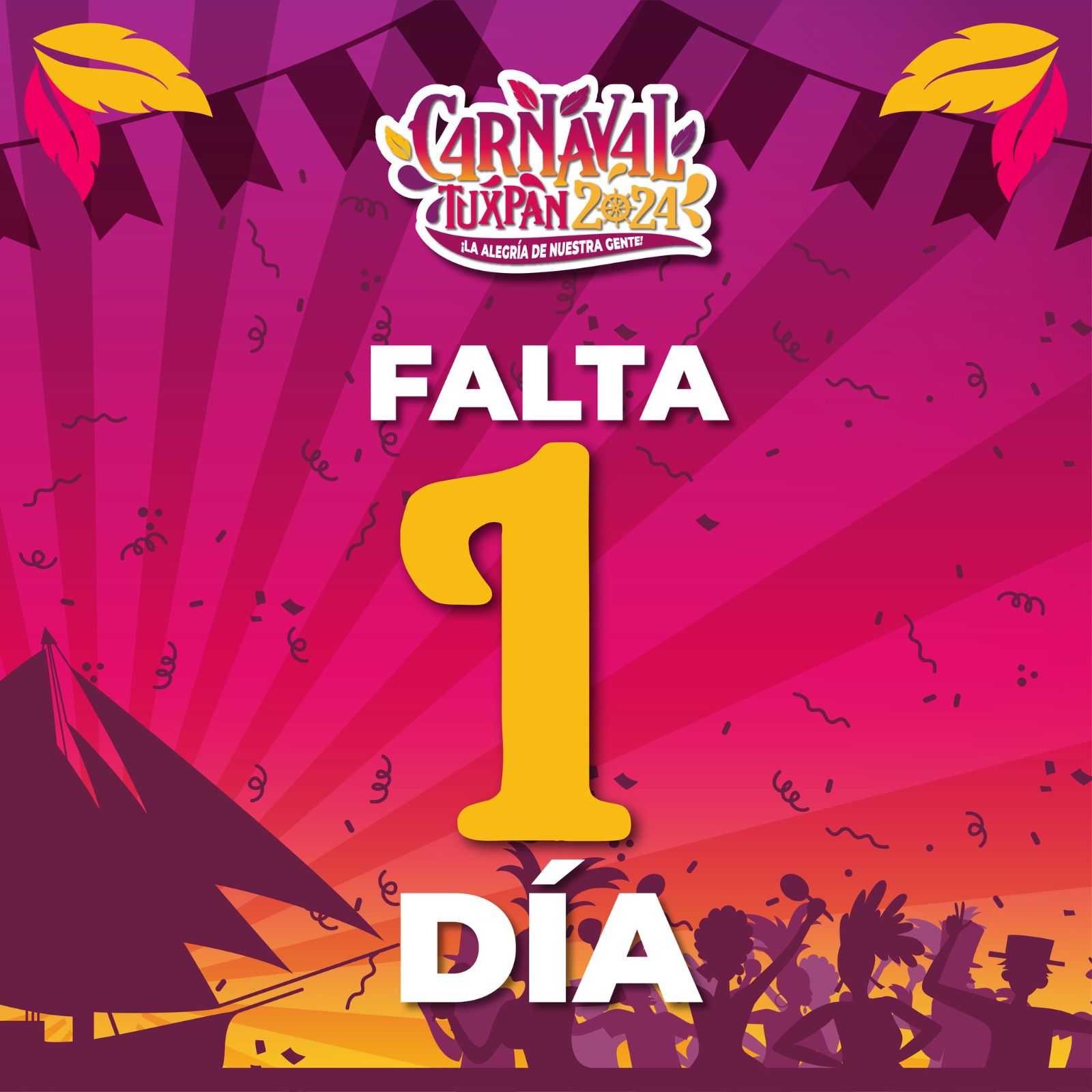 Mañana el gran concierto de Moenia, la “Quema del Mal Humor” y coronación de la Corte Real del Carnaval Tuxpan 2024