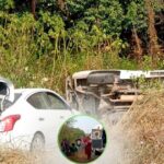 Vuelca grúa que remolcaba otro vehículo sobre la Tuxpan-Tampico