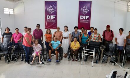 Con la entrega de aparatos funcionales, DIF Tuxpan inicia semana del Adulto Mayor