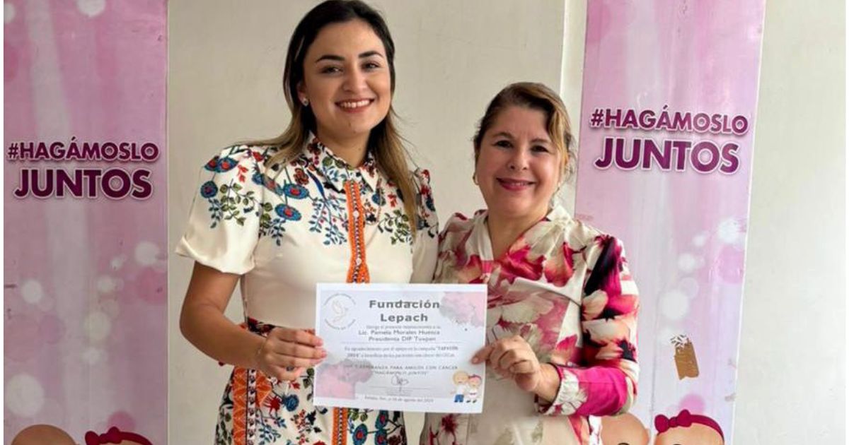 Entrega DIF Tuxpan más de 2 toneladas de tapitas plásticas a fundación LEPACH para apoyar a pacientes con cáncer