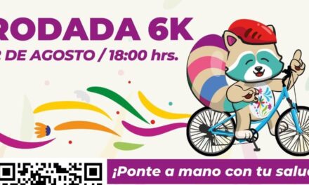 Tuxpan: Participa con toda la familia en la “Rodada 6 K” que se realizará este lunes 12 de agosto, a las 18:00 horas, con salida en la Unidad Deportiva