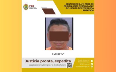Tempoal: Sentenciado a 15 años de prisión como responsable del delito de pederastia agravada