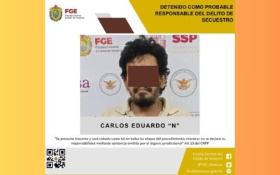 Sujeto es detenido por múltiples secuestros en Tecolutla y Gutiérrez Zamora