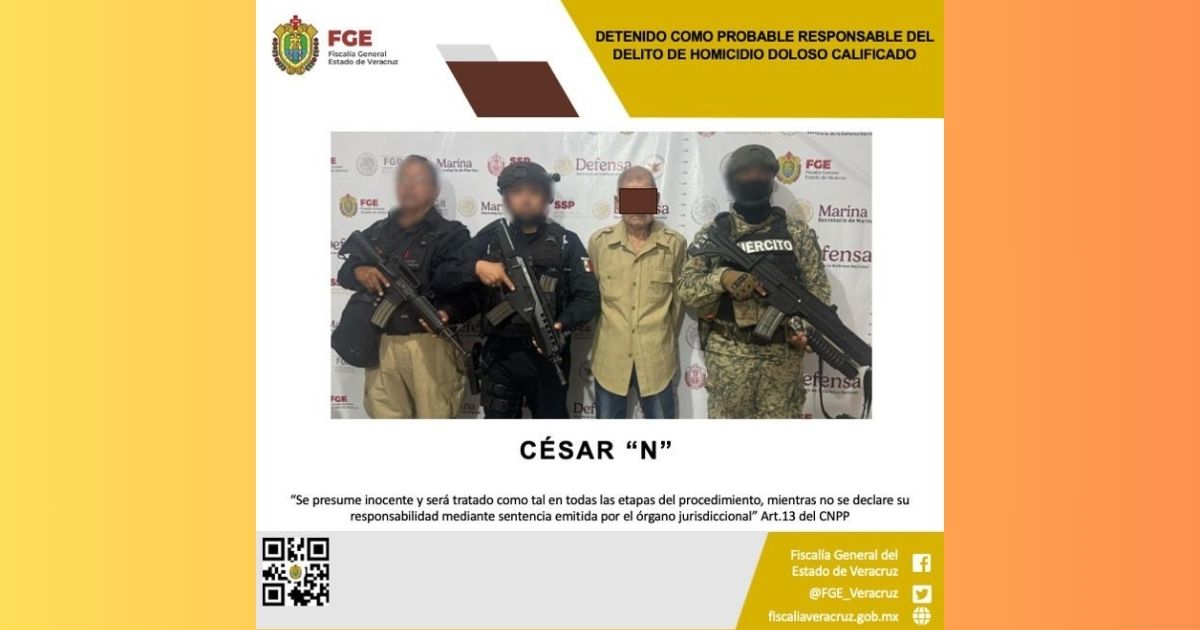 Detienen a César “N” en Tantoyuca por el delito de homicidio doloso