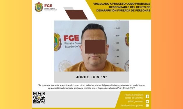 Vinculado a proceso por el delito de desaparición de personas en Papantla