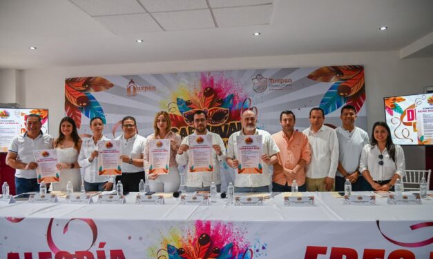 Del 1° al 5 de mayo será el Carnaval Tuxpan 2025: La Alegría eres Tú