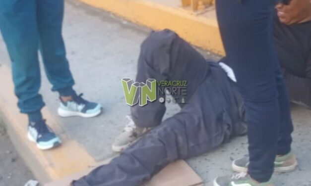 Álamo: Motociclista sufre grave lesión en el puente José López Portillo