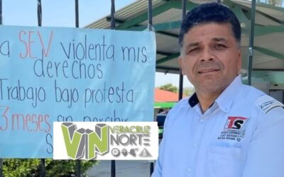 Profesor inicia huelga de hambre en Pánuco por falta de pago