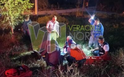 Pánuco: Derrape en moto deja dos personas lesionadas