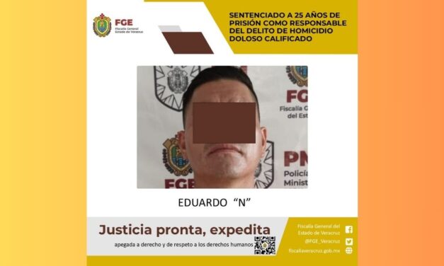 Álamo: Sentenciado a 25 años de prisión por el delito de homicidio doloso