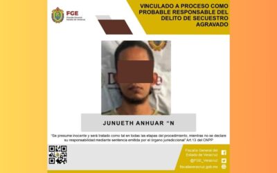 Junueth Anhuar “N” es vinculado a proceso por secuestro en Tancoco