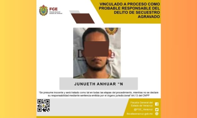 Junueth Anhuar “N” es vinculado a proceso por secuestro en Tancoco