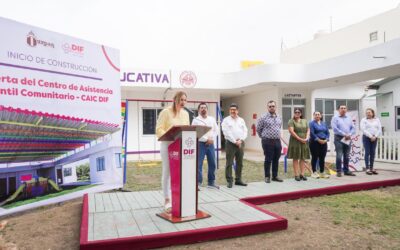 Inicia construcción de techado en el CAIC DIF Tuxpan