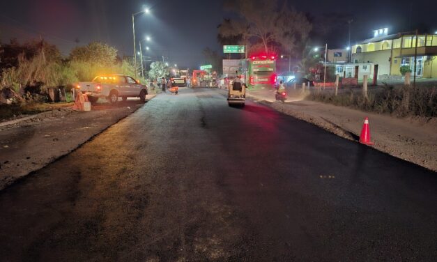 Se asfaltó el acceso a la ciudad, a la altura de la UV, en la carretera Tuxpan-Tampico