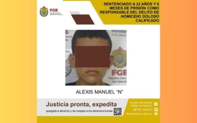 Sentenciado a  22 años y 6 meses por el delito de homicidio en Pánuco