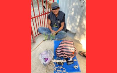Detienen a presunto ladrón en Estero del Ídolo, Álamo