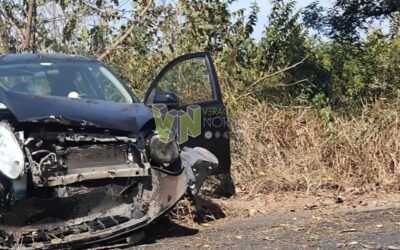 Accidente vehicular en Puerta Siete, Álamo; no hay lesionados