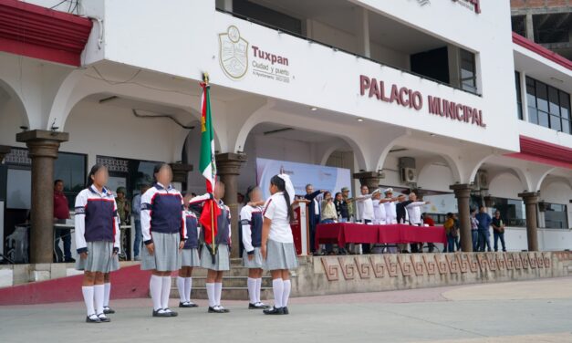 Tuxpan: En Lunes Cívico recordaron el 106 Aniversario Luctuoso de Emiliano Zapata