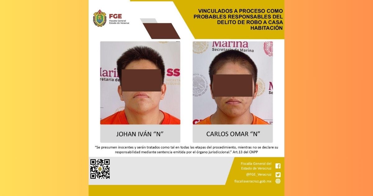 Vinculados a proceso por robo a casa habitación en Chinampa De Gorostiza
