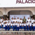Tuxpan: Participa Jardín de Niños Leona Vicario en el Lunes Cívico