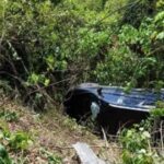 Mujer vuelca en la carretera  Papantla- Gutiérrez Zamora