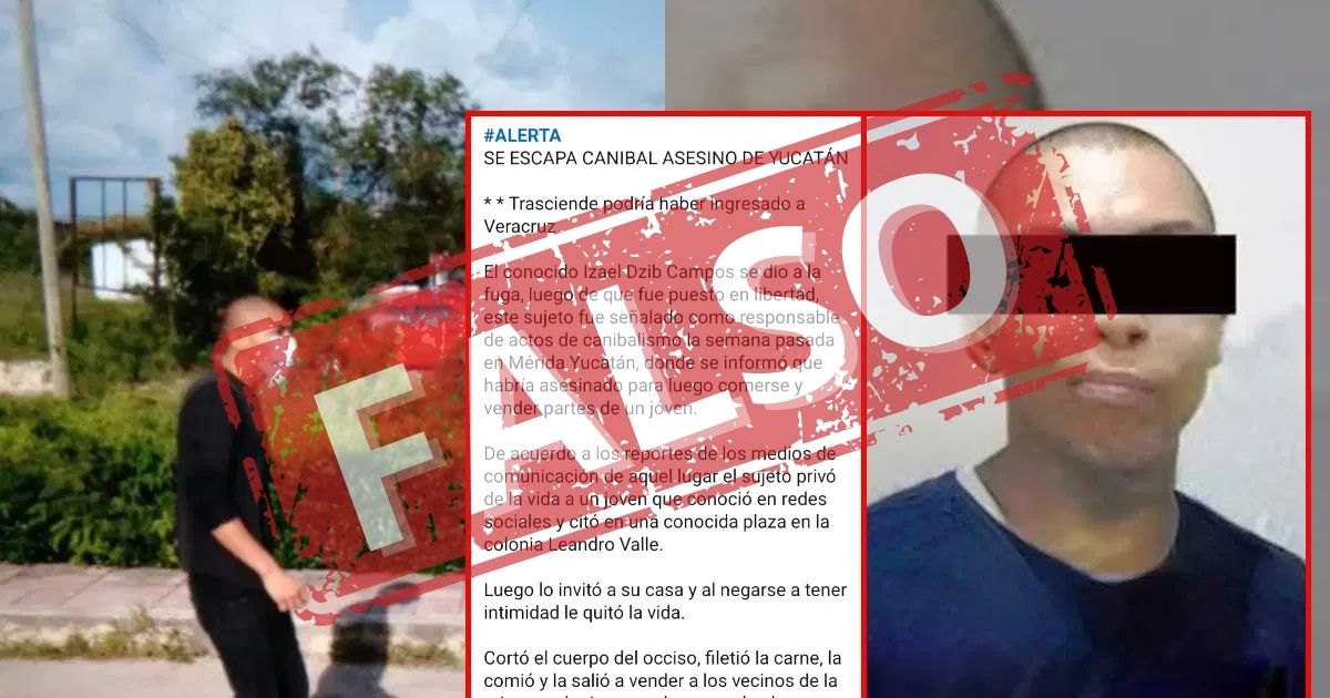 NOTICIA FALSA CANIBAL