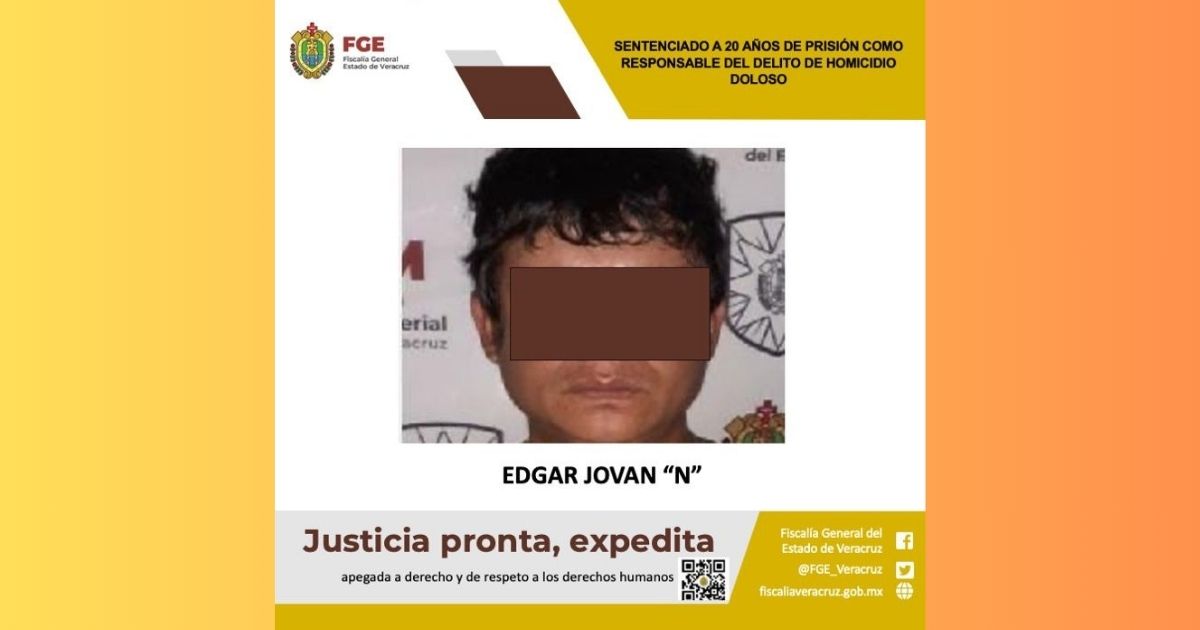 Sentencia de 20 años de prisión por homicidio doloso en El Higo
