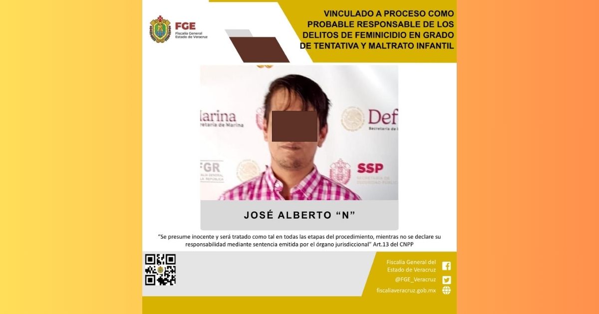 Prisión preventiva por tentativa de feminicidio y maltrato infantil en Naranjos
