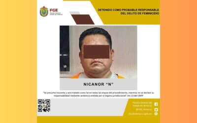 Sujeto es detenido en CDMX por el delito de feminicidio en Papantla