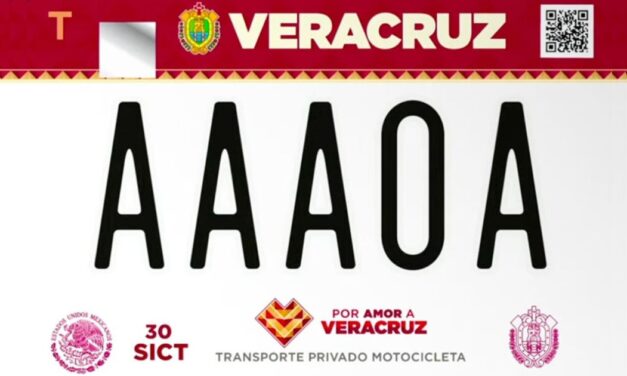 Veracruz lanza nueva placa para motocicletas: será gratis para quienes ya pagaron en 2025 y habrá descuento para los demás