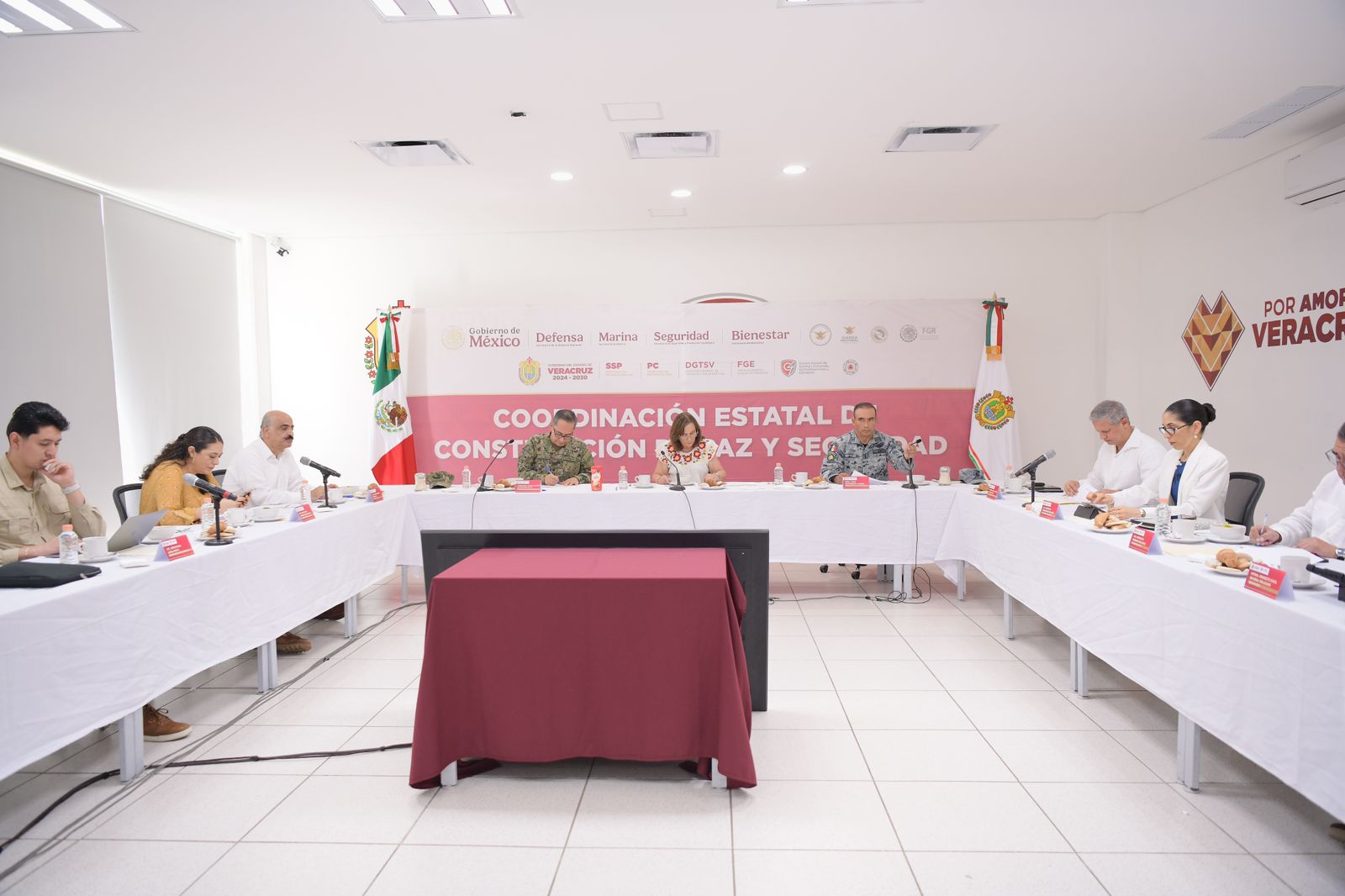Resultados para Veracruz Norte en la Mesa de Coordinación Estatal de Construcción de Paz y Seguridad