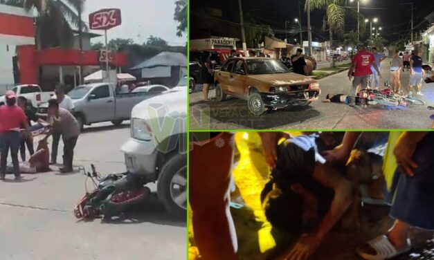  Álamo:Tres accidentes de motocicleta en un solo día