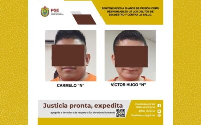 50 años de prisión por delitos contra la salud y secuestro en Poza Rica