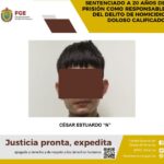 20 años de prisión por el delito de homicidio doloso en Poza Rica