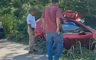 Hombre Fallece en su auto tras presunto infarto en la carretera Tantoyuca-Tempoal