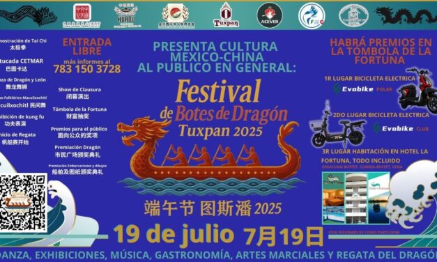 Mañana , inicia el “Festival de Botes de Dragón Tuxpan 2025” en la Plaza Cívica