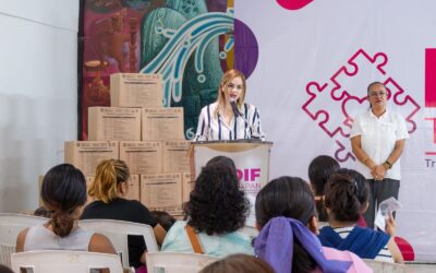 DIF Tuxpan entrega apoyos alimenticios del programa Mil Días