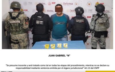 Un detenido y sustancias  ilícitas aseguradas tras cateo en Tantoyuca