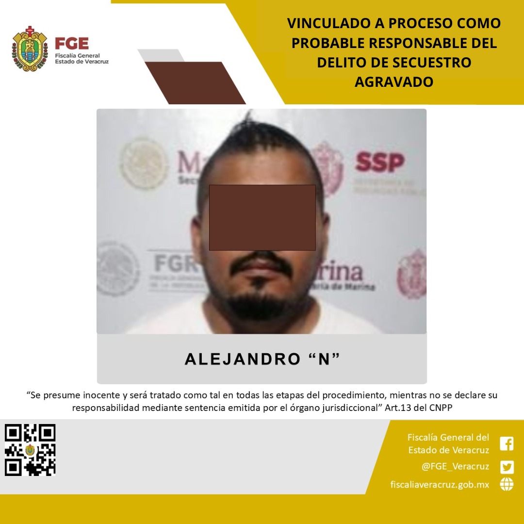 Vinculado a proceso por el delito de secuestro en Poza Rica