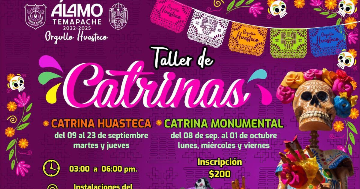 Taller de Catrinas en Álamo: una oportunidad para participar y ganar 10 mil pesos en un concurso