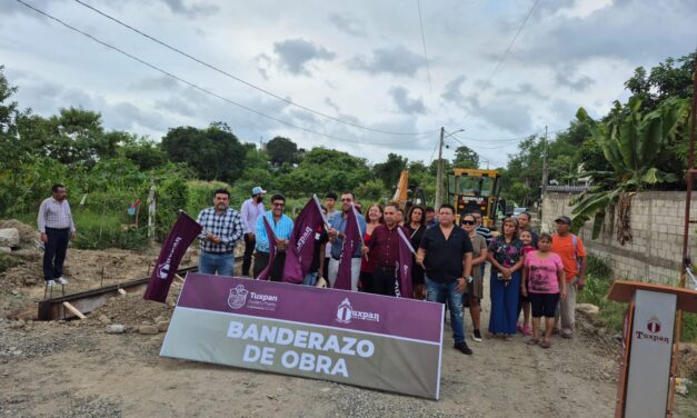 Gobierno de Tuxpan inicia 3 obras de urbanización en las colonias Ampliación Azteca y Escudero