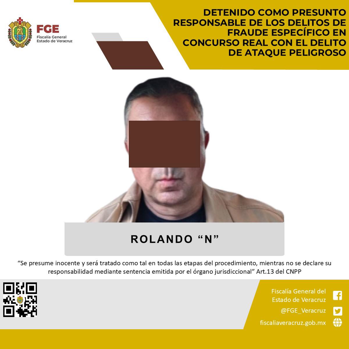 Martínez de la Torre: Capturan a ex edil y empresario limonero Rolando «N»