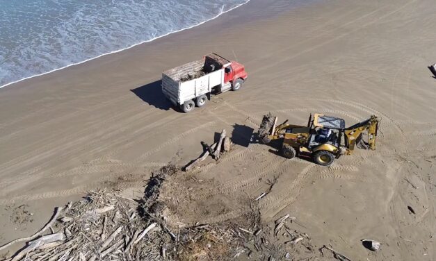 Cortina avanza en la limpieza de playas de Tuxpan