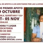 Del 22 al 29 de octubre, se entregarán apoyos a familias veracruzanas afectadas por las inundaciones