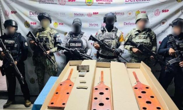 Acción coordinada en Barrio del Naranjo: fuerzas federales y estatales realizan cateo en Papantla