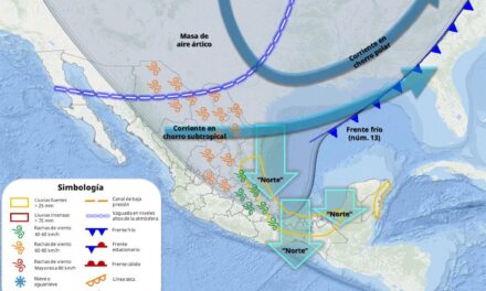 Tuxpan en “Alerta Gris” por ingreso del Frente Frío 13 y su masa de aire ártico, el próximo domingo 9 de noviembre