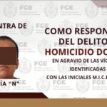 Sentenciada a 15 años de prisión por doble homicidio doloso