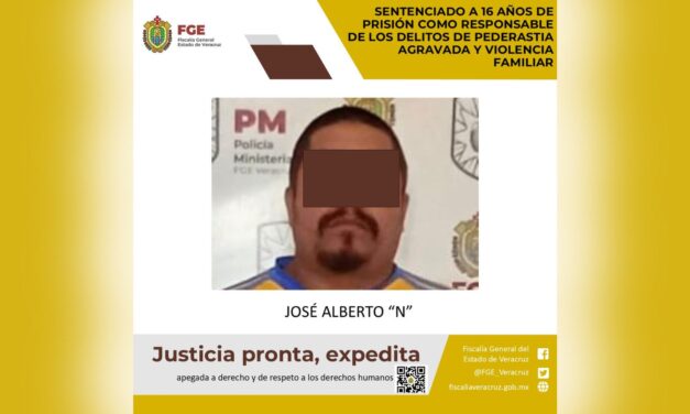 Sentenciado  a 16 Años de cárcel por pederastia agravada en Huayacocotla