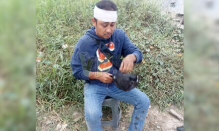 Álamo: Motociclista derrapa en el Bulevar Quintana Roo