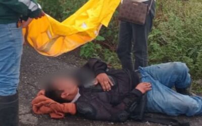 Motociclista resulta lesionado en Álamo tras caer por presunta falla mecánica